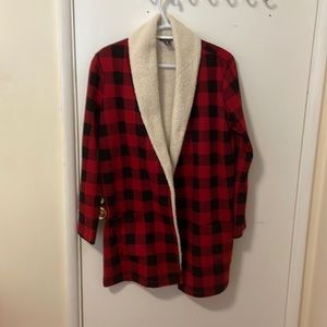 Eddie Bauer Plaid Cardigan
